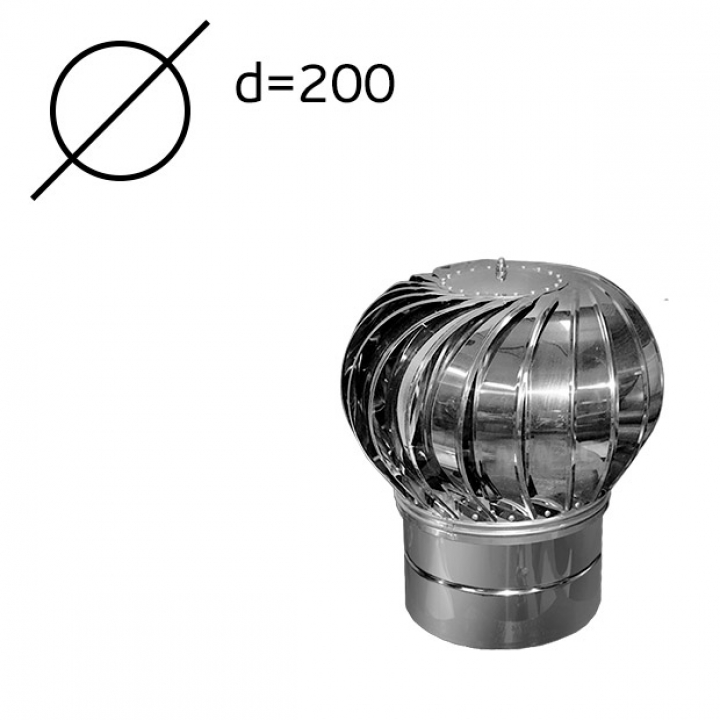 Турбодефлектор стальной TD-200